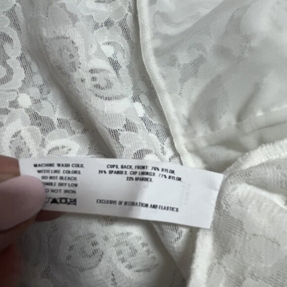 Y2K Chemise Tank Top Size Large Fairy Bridal Coquette Babydoll Lingerie Lace - Picture 9 of 13